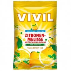 Льодяники Vivil лимон-меліса без цукру 132г
