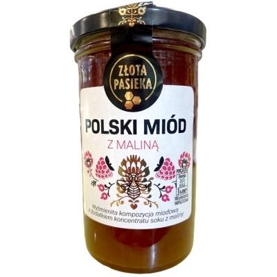 Мед Polski miod з малиною 350 г