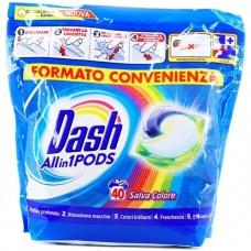 Капсули для прання Dash Salva colore 40 шт