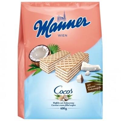 Вафли Manner с кокосом 400г