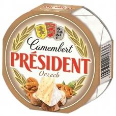Сир President Camembert з горіхами 120г