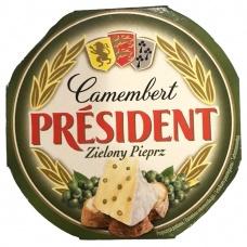 Сыр President камамбер с зеленым перцем 120г