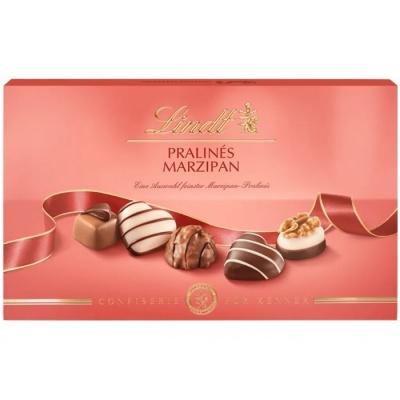 Шоколадні цукерки Lindt pralines marzipan 125г