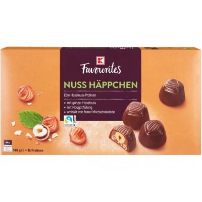 Шоколадные конфеты K-Favourites nuss Happchen 140 г