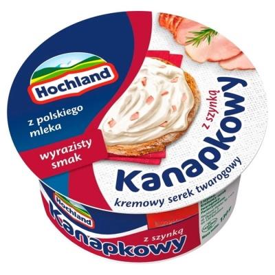 Крем-сир Hochland з шинкою 130 г