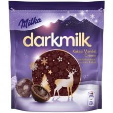 Цукерки Milka Darkmilk з какао-мигдальним кремом 100 г
