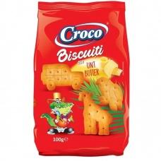 Печиво Croco biscuiti zoo з маслом 100 г