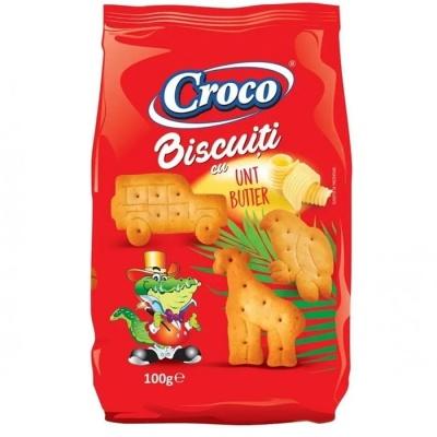 Печиво Croco biscuiti zoo з маслом 100 г