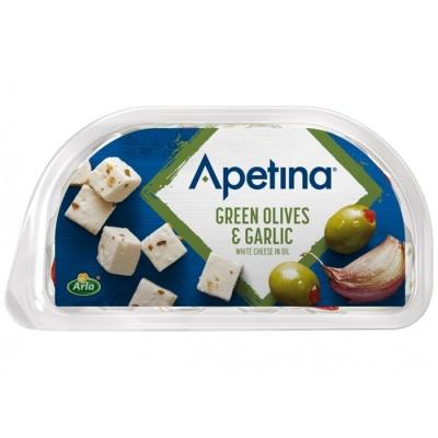 Сирна закуска Arla Apetina з оливками та часником 100 г