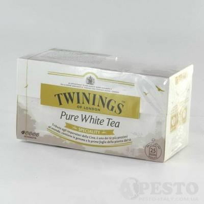 В пакетиках Twinigs pure white tea 25 шт