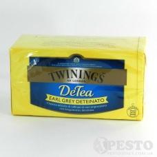 Чай Twinigs earl grey deteinato 25 пакетів