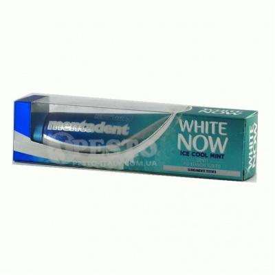 Зубна паста Mentadent white now ice cool mint clinicamente testato 75мл 