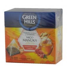 Чай Green Hills журавлина, малина і імбір 20 пакетів