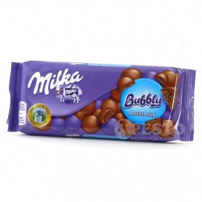 Шоколад Milka з повiтряним молочним шоколадом 90 г