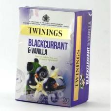Чай Twinings з чорної смородини та ванілі 20 пакетів