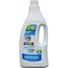 Дитячий органічний рідкий порошок Sodasan color для чутливої шкіри 1,5л