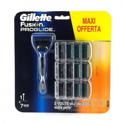 Станок для бритья Gillette Fusion proglide и сменные кассеты 7шт