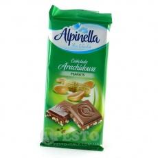 Шоколад Alpinella молочний з арахісом 100г