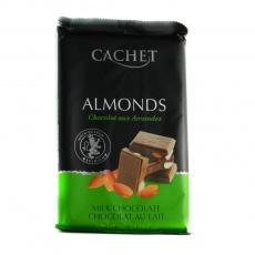 Шоколад Cachet молочний з мигдалем 32% какао 300г