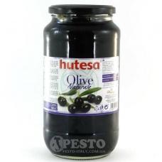 Оливки чорні Hutessa з кісточкою 0,9кг