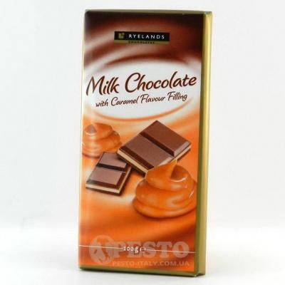 Шоколад Ryelands молочний з карамелью 100 г