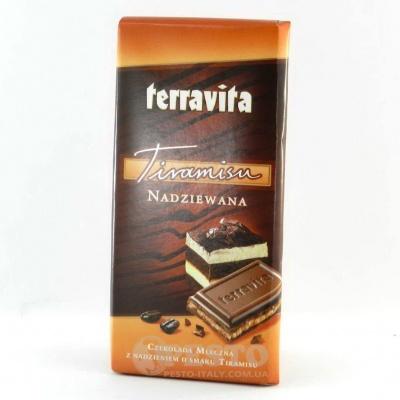 Шоколад Terravita молочний з терамісу 100 г