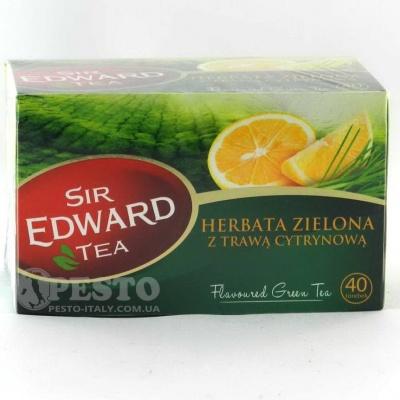 Чай Сер Едвард зелений чай із смаком лимона 40 пакетів 