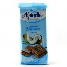 Шоколад Alpinella молочний кокос 90г