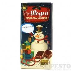 Шоколад новорічний Allegro молочний 100г