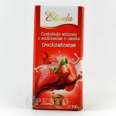 Шоколад Etiuda молочна з полуницею 100 гр