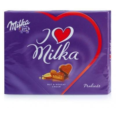 Шоколадні Milka з смаком горіха і нуги 110 г