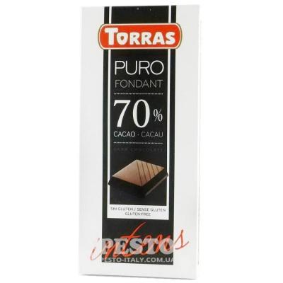 Шоколад Torras puro без глютену 70% cacao 200 г