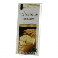 Шоколад Luxima Premium білий з висівками 200г