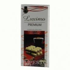 Шоколад Luxima Premium молочний з білим шоколадом 200г