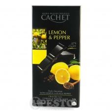 Шоколад Cachet лимон з перцем 57% какао 100г