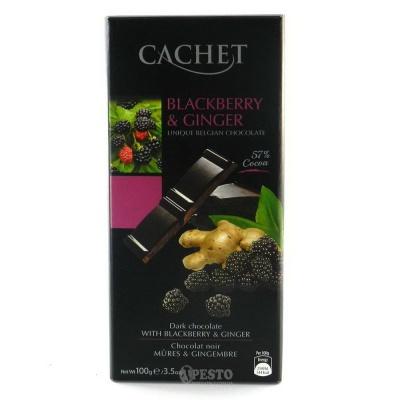Шоколад Cachet ожина та імбир 57% какао 100 г