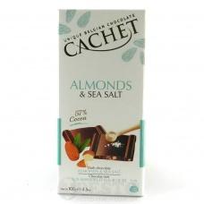 Cachet черный карамель с солью 57% какао 100 г