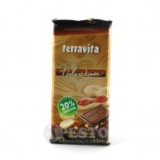 Шоколад Terravita молочний з фісташками 100г
