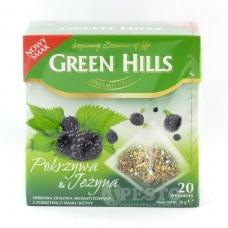 Чай трикутничками Green Hills зі смаком кропива та ожина 20 пакетів