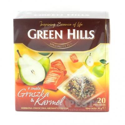 В пірамідках Green Hills зі смаком груші та карамелі 20 шт