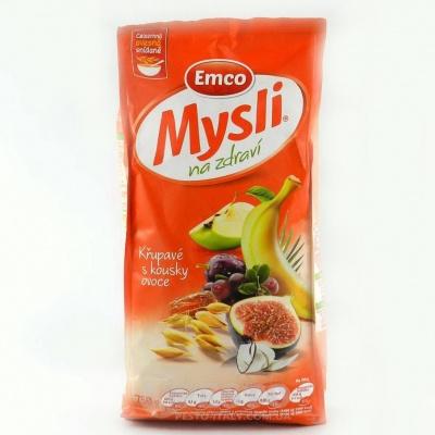 Мюслі Emco Mysli хрусткі із шматочками фруктів 0.750 г