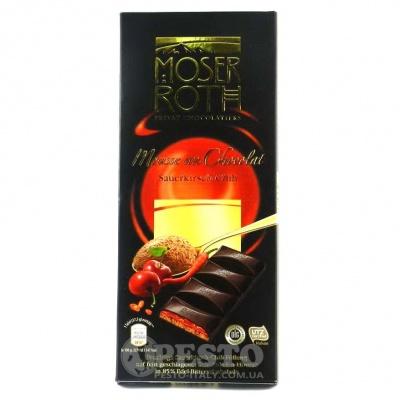 Шоколад Moser roth чорний з вишнею гострим перцем 187 г
