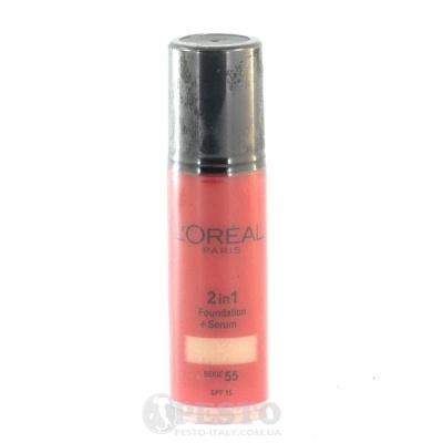 Тональна основа Loreal 2in1beige 55 spf15 30мл 