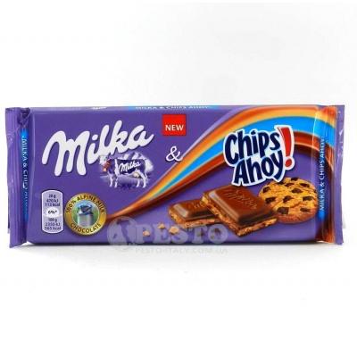 Шоколад Milka hips ahoy з печивом 100 г