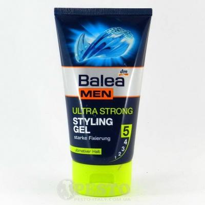 Ультра міцний гель Balea men ultra strong styling gel 5 для укладання волосся 150мл 