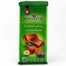 Шоколад Magnetic молочний з товченим горіхом 100г