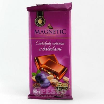 Шоколад Magnetic з арахісом та родзинками 100 г