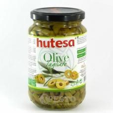 Оливки зелені Hutesa різані 330г