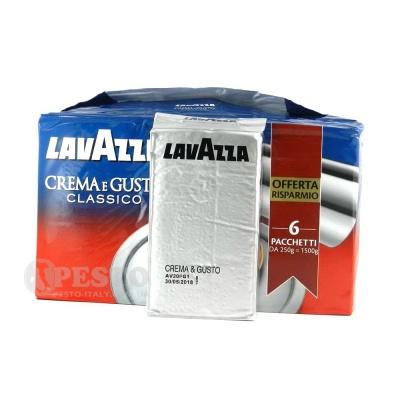 Молотый кофе Lavazza Crema e Gusto Classico 6/250 г