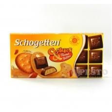 Шоколад Schogetten крекер та арахісове масло 100г